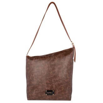 Brown shoulder bag large