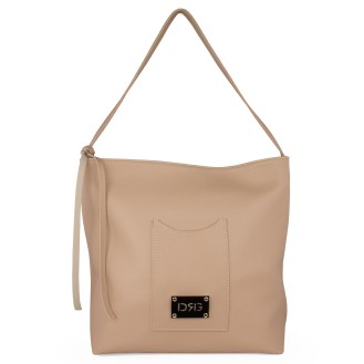 Beige Large Shoulder Bag