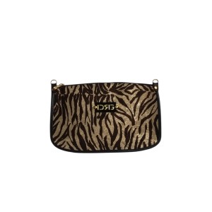 Zebra Gold shoulder bag Black
