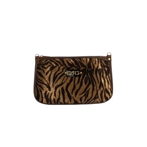 Zebra Gold shoulder bag Brown