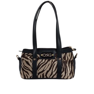 Zebra Barrel shoulder bag Black Zebra Barrel shoulder bag Black