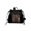 Women's Animal Print Backpack 26133-1105 De Raggi Black Women's Animal Print Backpack 26133-1105 De Raggi Black