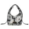 Women's Bag Floral Shoulder Bag  26134-1202 De Raggi Black